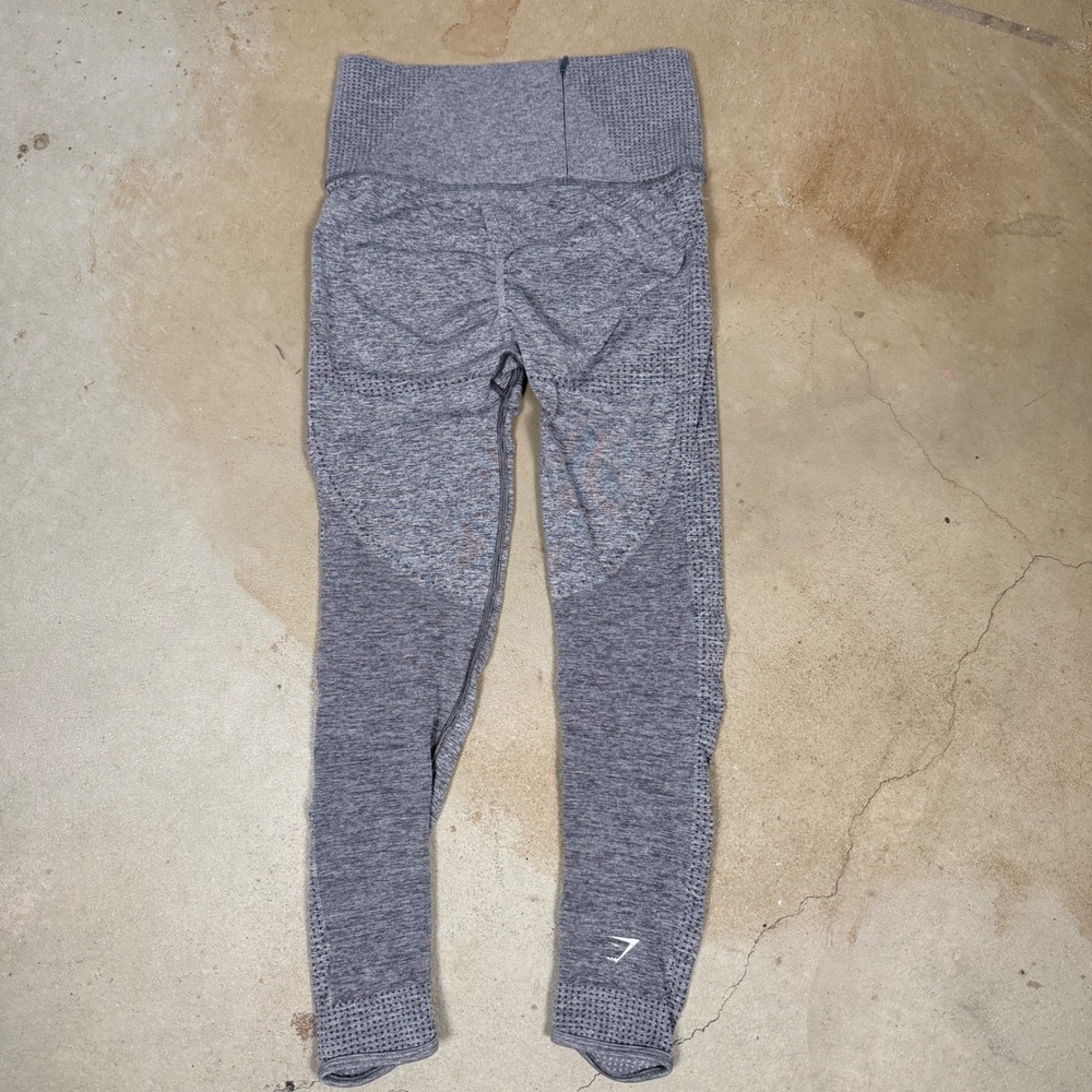 Gymshark Adapt Fleck Seamless Leggings Grey Women's‎ Medium Workout Athleisure - Picture 4 of 7